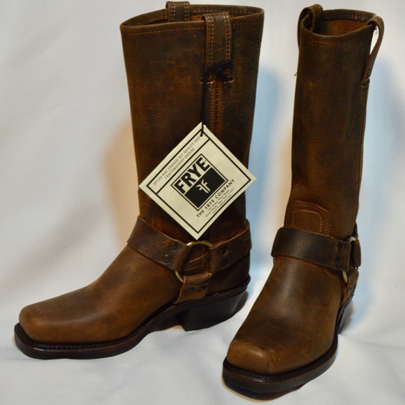 Tan Women's Frye Harness 12R Boots Size 5.5